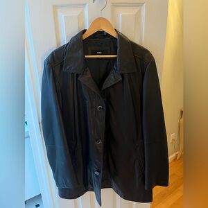 BOSS Hugo Boss Black Leather Jacket